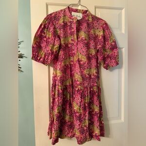 Fox and Hen Pink Leopard Print Dress